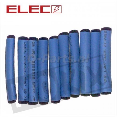 QUARKZMAN Krimpkous, PVC-batterij, 63 mm diameter, 100 mm, plat, transparant, goede isolatie voor batterijpakket